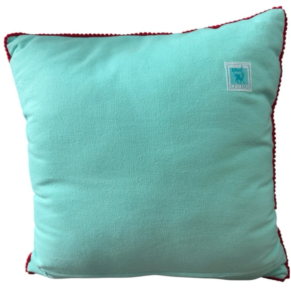 Dachshund Dotson Dog‎ Scarf Riding Vespa Scooter Karma Living Embroidered Pillow